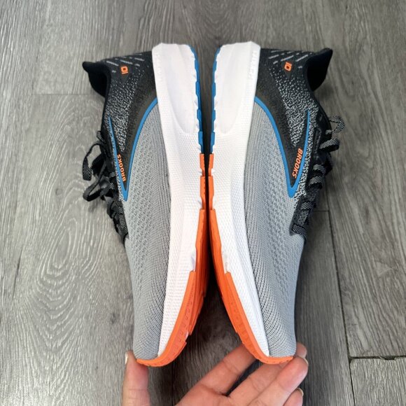 Size 9 - Brooks Launch 10 Black Gray Blue Orange Running Shoe Men SAMPLE main image 8